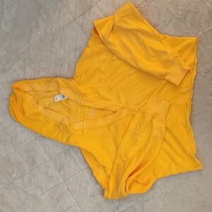 Aerie Cropped Open Neck Hoodie